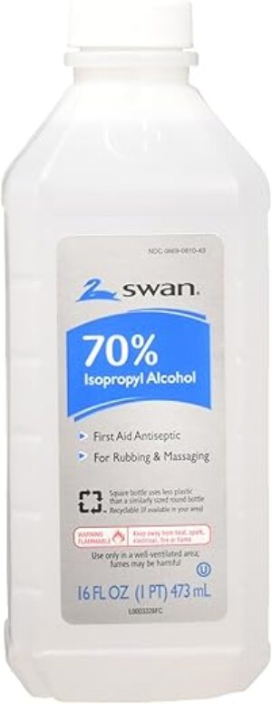 Swan Rubbing Alcohol, 16 Fluid Ounce
