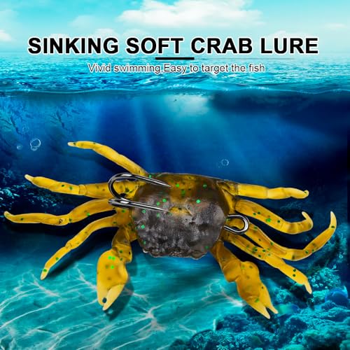RUIYUE 6Pcs Saltwater Fishing Lures Crab Bait - Image 4
