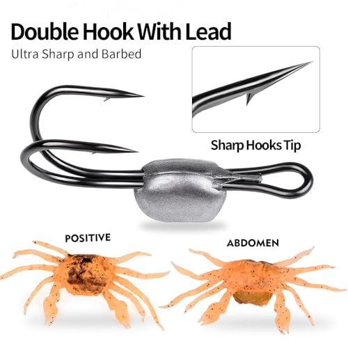 RUIYUE 6Pcs Saltwater Fishing Lures Crab Bait - Image 2