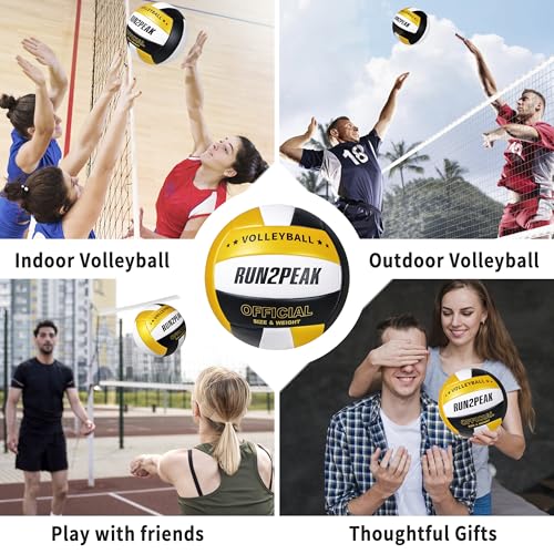 RUN2PEAK Soft Volleyball Ball Official Size 5 - Image 4
