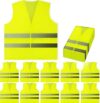 PeerBasics Safety Vests 10 Pack – Yellow Reflective
