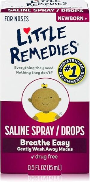 Little Remedies Saline Spray And Drops, Safe For Newborns