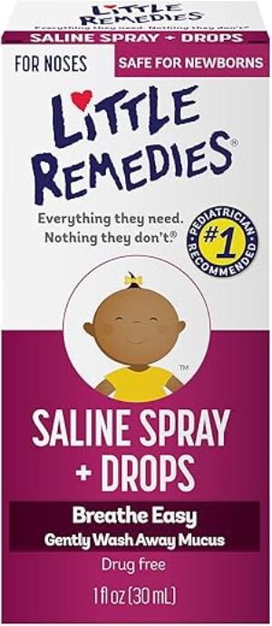 Little Remedies Saline Spray Drops, 1 Fl Oz