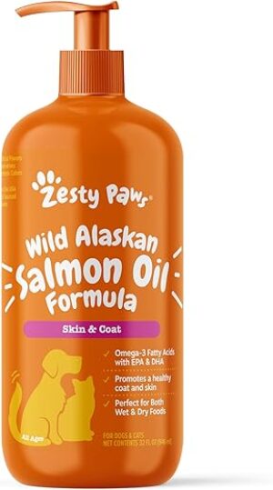 Zesty Paws Salmon Oil Omega 3 For Pets