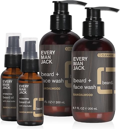 Every Man Jack Sandalwood Beard Wash & Oil Bundle