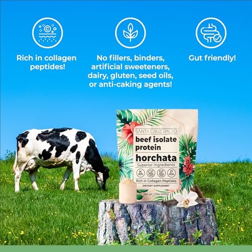 Santa Cruz Paleo Beef Isolate Protein Powder, Horchata - Image 3