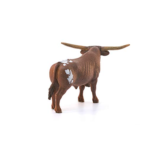 Schleich Farm Animal Texas Longhorn Bull Toy - Image 4