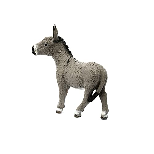 Schleich Farm World Realistic Donkey Figurine Toy - Image 4