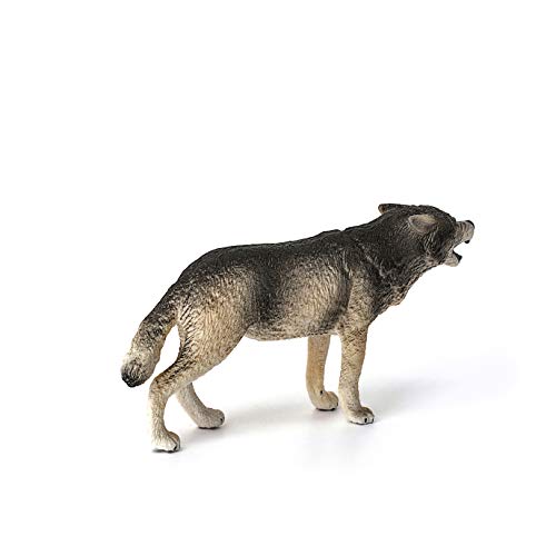 Schleich Prowling Gray Wolf Figurine For Kids - Image 4