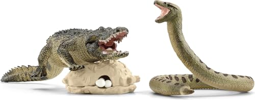 Schleich Wild Animal Toy Playset: Danger In The Swamp - Image 2