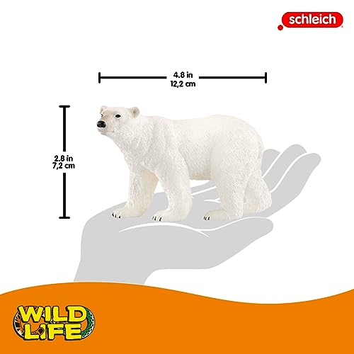 Schleich Wild Life Animal Figurine, Polar Bear - Image 5