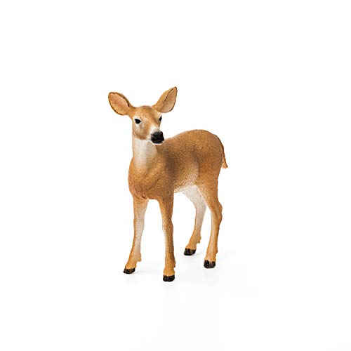 Schleich Wild Life Animal Figurine, White-Tailed Doe - Image 2