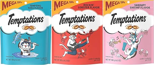 Temptations Seafood Bundle Cat Treats, 6.3 Ounces