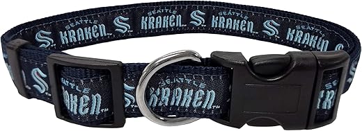Pets First Seattle Kraken Adjustable Pet Collar, Small