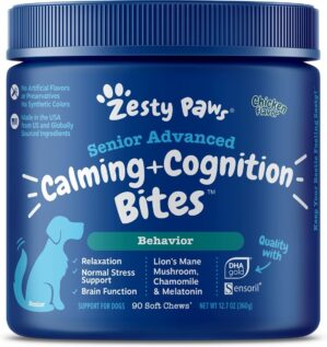 Zesty Paws Senior Advanced Calming & Cognition Chews