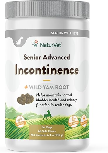 NaturVet Senior Advanced Incontinence Dog Supplement - 60 Ct