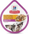 Hill’s Science Diet Senior Small & Mini Wet Dog Food, Chicken & Vegetables, 3.5 oz Tray