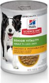 Hill’s Science Diet Senior Vitality Wet Dog Food, Chicken & Vegetables
