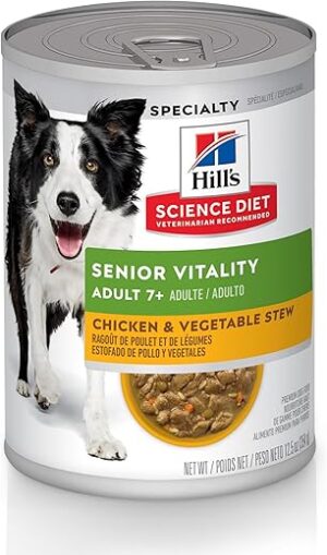 Hill’s Science Diet Senior Vitality Wet Dog Food, Chicken & Vegetables
