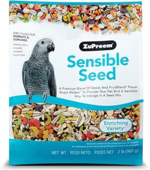 ZuPreem Sensible Seed Bird Food for Medium Large Birds
