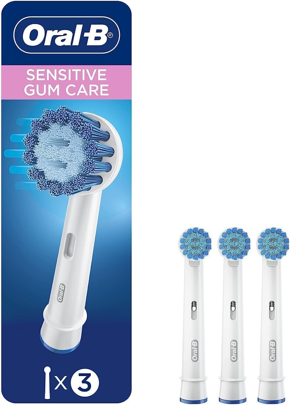 Oral-B Sensitive Gum Care Electric Toothbrush Heads, 3 Count