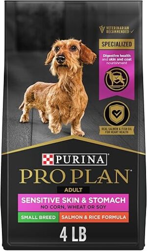 Purina Pro Plan Sensitive Skin & Stomach Dog Food, Small Breed