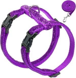 SOCHII Sequins Cat Harness With Leash Set