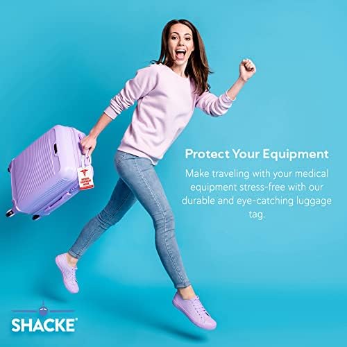 Shacke Medical Equipment Luggage Tag (White/Vertical) - Image 2