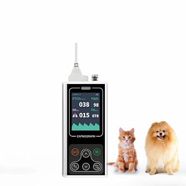 CONTEC Sidestream Capnograph Vet EtCO2 Monitor