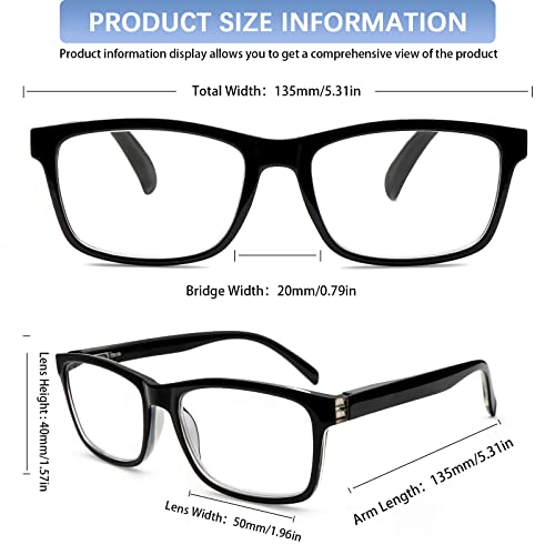 SIGVAN 6 Pack Blue Light Blocking Reading Glasses (2.50) - Image 2
