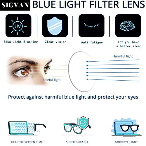 SIGVAN Ladies Reading Glasses Blue Light Blocking - Image 4