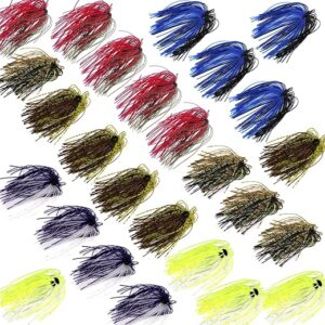 JOGFFDE Silicone Jig Skirts Bass Fishing Kit