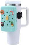HCVUINL Silicone Water Bottle Pouch With Charms
