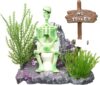 Penn-Plax Skeleton On Toilet Aquarium Bubbler Decor