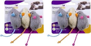 SmartyKat Skitter Critters Catnip Mice, 6-Pack