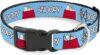 Buckle-Down Sky Blue Snoopy & Woodstock Dog Collar