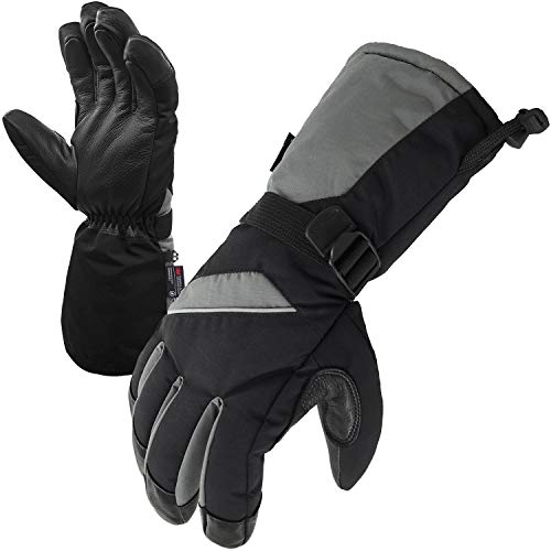 SKYDEER Waterproof Deerskin Leather Ski Gloves SD8648T - Image 4