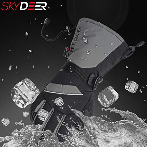 SKYDEER Waterproof Deerskin Leather Ski Gloves SD8648T - Image 5