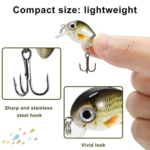 Skylety Mini Fishing Lures with Hooks Box - Image 3