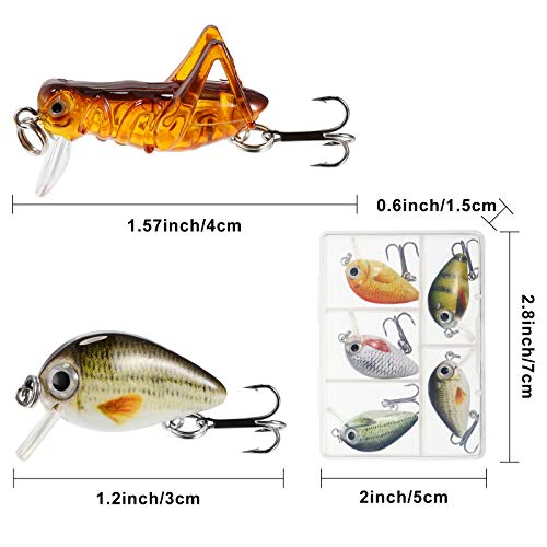 Skylety Mini Fishing Lures with Hooks Box - Image 2