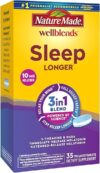 Nature Made Sleep Longer Supplement, Melatonin 10mg, 35 Tablets