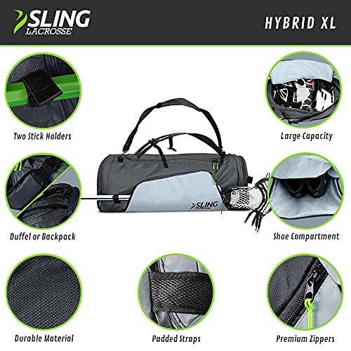 Sling Lacrosse Hybrid XL Lacrosse Bag - Backpack/Duffel - Image 2
