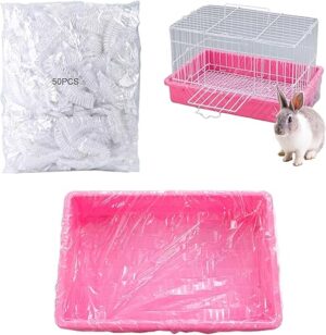 RMNHPTK Small Animal Cage Liners, 50 PCS (42.3 in)