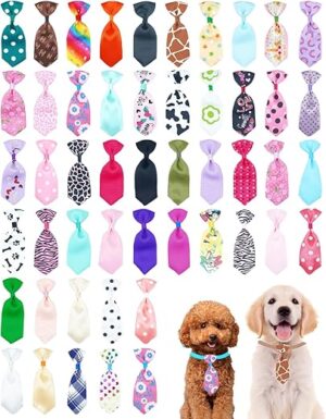 PET SHOW Small Dog Ties Bulk With Adjustable Collar