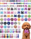 PET SHOW Small Dogs Bow Ties Bulk Adjustable Neckties