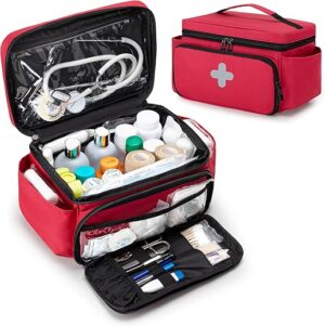 CURMIO Small Medicine Storage Bag, First Aid Organizer