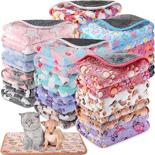 Newwiee Small PET Fleece Blanket Washable Waterproof
