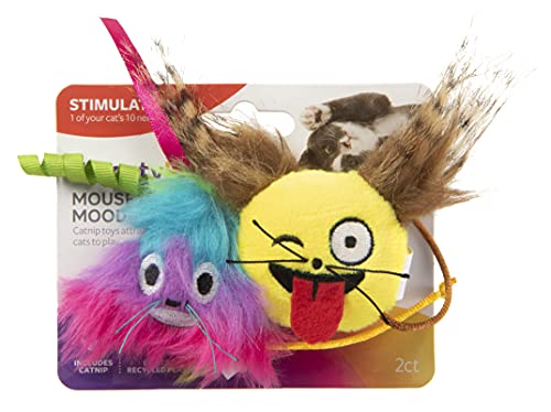 SmartyKat Mouse Moods Emoji Catnip Toys, 2 Count - Image 5