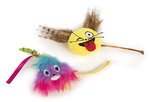 SmartyKat Mouse Moods Emoji Catnip Toys, 2 Count - Image 2