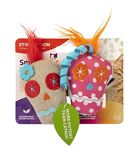 SmartyKat Skitter Skulls Cat Toys, Silvervine & Catnip - Image 4